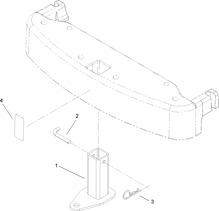 Hitch And Decal Assembly Diagram and Parts List for 79318  Lawn Boy Lawn Tractor Accessories